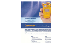 Gasman Personal Gas Monitor Brochure