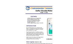 ESC - Model Z-1300 - Hand Held Sulfur Dioxide Meter - Brochure