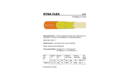 Dyna Flex - Model 1040NC-04 Hydraulic 10,000 PSI - High Pressure Hose - Datasheet
