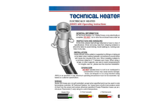 Technical Heaters - Model 600 - Rubber Hoses - Brochure