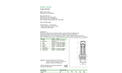 HEROSE - Model Type 06205 - Safety Valves of Brass - Brochure