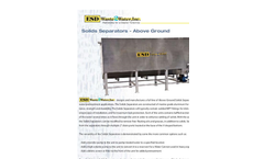 ESD Waste2Water - Above Ground Solid Separator Brochure