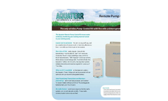 Aquaterr - Remote Irrigation Pump Control Kit - Datasheet