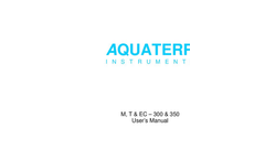 Aquaterr - M, T & EC - 300 & 350 - Portable Soil Probes - Users Manual