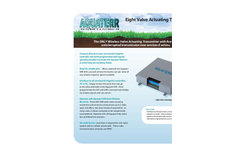 Aquaterr - Model VAT 8 - Eight Irrigation Valve Actuating Transmitters - Datasheet