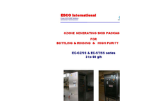 ESCO - Model EC-OZ/SS & EC-ST/SS Series - Ozone Generating Skid Packages - Brochure