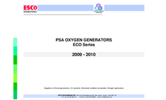 PSA Oxygen Generator Range - Specifications