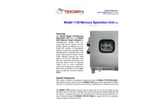 Tekran - Model 1130 - Oxidized Mercury Speciation Unit  - Brochure
