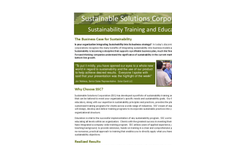 Sustainability Training and Education Brochure