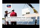 SMA Repowering for large scale PV power plants Video