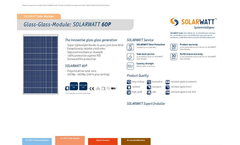Model 60P - Polycristalline Solar Glass Modules Brochure