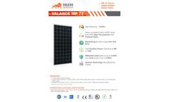 Soleos - Model Valance MP 72 - 35MM Series Mono-crystalline Silicon PERC Solar Cells Datasheet