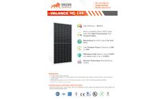 Soleos - Model Valance HC 144 - 35MM Series Mono-crystalline Silicon PERC Solar Cells Datasheet