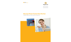 Highly Efficient Solar Power Systems - Brochure