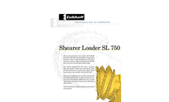 Eickhoff - Model SL 750 - Shearer Loader Brochure