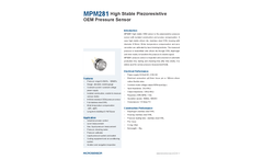 Model MPM281 - High Stable Piezoresistive Pressure Sensor - Datasheet