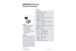 MicroSensor - Model MDM390 - Differential Pressure Transmitter - Datasheet