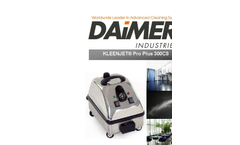 Daimer KleenJet Pro - Model Plus 300CS - Steam Cleaner - Brochure