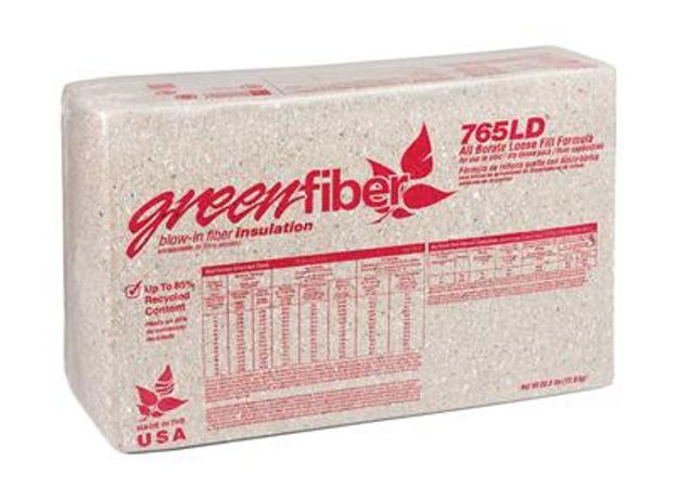 GreenFiber - Model INS765LD - Borate-Treated Blow-in Insulation Cellulose Fiber