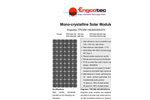 Engcotec - Model TP572M-195/200/205/210 - Monocrystalline Solar Module - Brochure