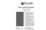 Engcotec - Model HG-200S-205S - Monocrystalline Solar Module- Brochure