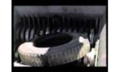 Saturn Dual Shaft Shredder Model 60-44BGHT Shredding Truck Tires Video