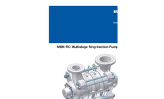 Sulzer MBN-RO Multistage Ring Section Pumps Brochure
