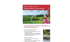Waste Management for a Sustainable Community Brochure