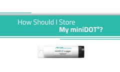 How Should I Store My miniDOT®?