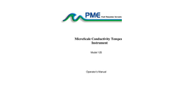 PME - Model MSCTI - 125MicroScale Conductivity and Temperature Instrument - Brochure