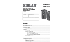 Biolan - Biowaste Composter - Manual