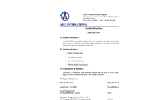 Arez RE3002 Technical Data Sheet
