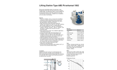 Piranhamat - ABS - 1002 - Lifting Station Datasheet