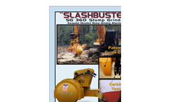 Slashbuster - Model SG 360 - Excavator Mounted Stump Grinder Attachment Datasheet