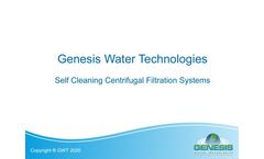 GWT - Self Cleaning Centrifugal Filtration Systems - Brochure