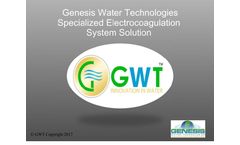 GWT - Electrocoagulation - Drinking Water System - Brochure