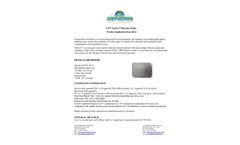 GWT NatZeo Filtration Media Product Application Data Sheet