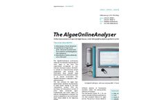AlgaeOnline - Algae Monitoring Analyser Brochure