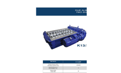 SatrindTech - Model K13/30T - 2 Shaft Waste Crusher - Datasheet