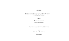 Establishment of Leakage Rates of Mobile Air Conditioners in Buses and Coaches pdf