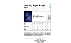 Raschig Super Ring Metal - Brochure