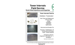 Raschig - Tower Internals Field Service - Brochure