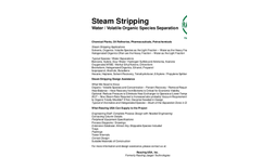 Steam Stripping VOC / Water Separation - Datasheet