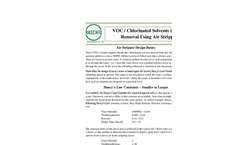 VOC / Chlorinated Solvents in Water Removal Using Air Stripping - Datasheet