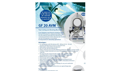 Orbital GF 20 AVM Cutting and Beveling Machine