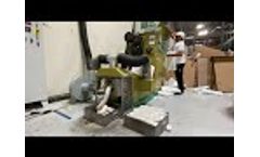 EPE Packaging Recycling with GREENMAX Foam densifier M-C200 Vedio