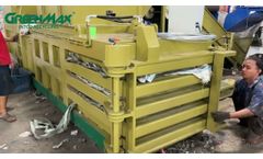 GREENMAX Horizonal Baler B-H600 Provides Indonesian Recyclers with PET Bottles Baling Solution