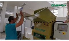 GREENMAX Styrofoam Compactor A-C200 Used to Recycle Styrofoam Seafood boxes in Italy