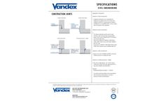 Vandex Superstop - Waterproofing Jointing Products - Brochure