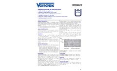 Vandex Expaseal - Model W - Expanding Waterstop - Brochure